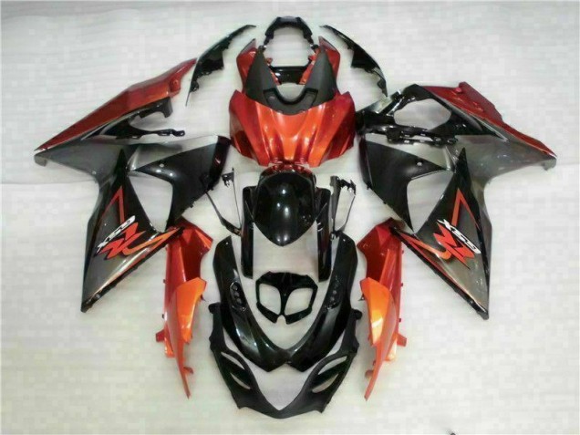 Marrón Negro Kit Carenado Moto Suzuki GSXR 1000 K9 09-16 Marrón Negro Kit Carenado Moto Suzuki GSXR 1000 K9 09-16