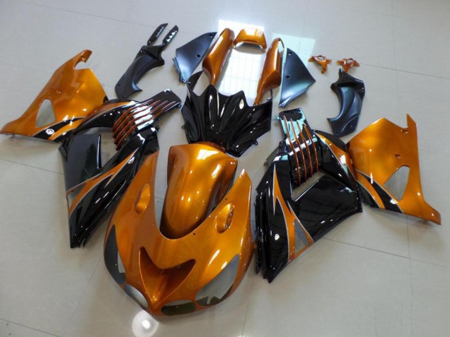 Marrón & Negro No Pegatinas Carenado Moto Kawasaki ZX14R ZZR 1400 06-11 Marrón & Negro No Pegatinas Carenado Moto Kawasaki ZX14R ZZR 1400 06-11