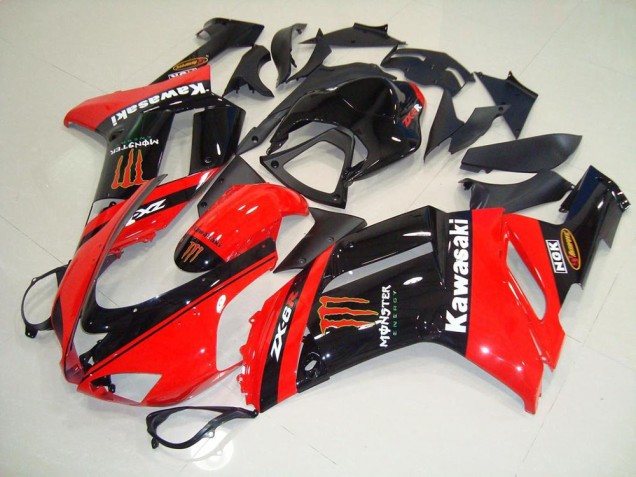 Monster In Rojo Carenado Moto Kawasaki ZX6R 07-08 Monster In Rojo Carenado Moto Kawasaki ZX6R 07-08