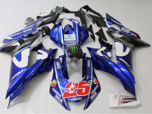 Movistar Carenado Moto Yamaha R6 17-23 Movistar Carenado Moto Yamaha R6 17-23