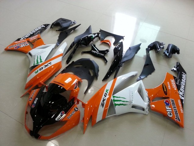 Naranja Monster Carenado Moto Kawasaki ZX6R 09-12 Naranja Monster Carenado Moto Kawasaki ZX6R 09-12
