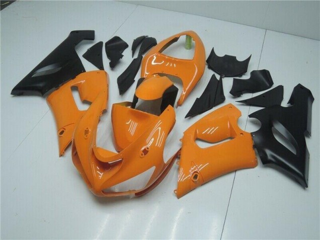 Naranja Negro Carenado Moto Kawasaki ZX6R 05-06 Naranja Negro Carenado Moto Kawasaki ZX6R 05-06