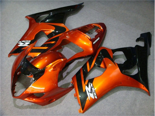 Naranja Negro Carenado Moto Suzuki GSXR 1000 K3 03-04 Naranja Negro Carenado Moto Suzuki GSXR 1000 K3 03-04