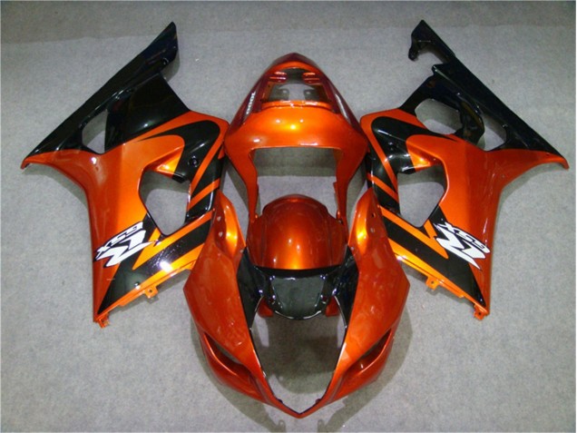 Naranja Negro Carenado Moto Suzuki GSXR 1000 K3 03-04 Naranja Negro Carenado Moto Suzuki GSXR 1000 K3 03-04