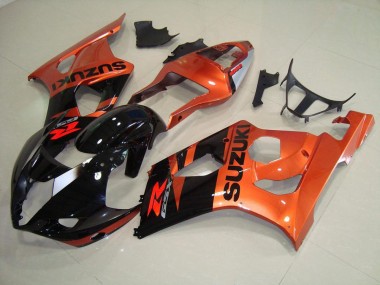 Naranja & Negro Carenado Moto Suzuki GSXR 1000 K3 03-04
