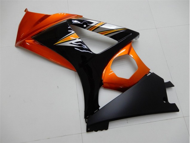 Naranja Negro Carenado Moto Suzuki GSXR 1000 K7 07-08 Naranja Negro Carenado Moto Suzuki GSXR 1000 K7 07-08