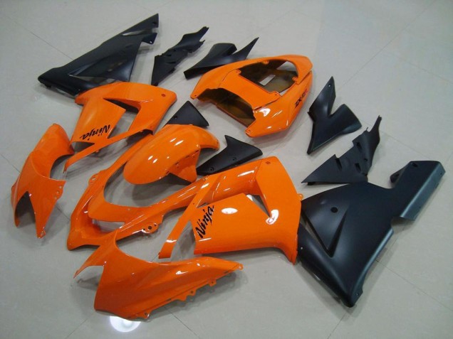 Naranja Negro Mate Carenado Moto Kawasaki ZX10R 03-05 Naranja Negro Mate Carenado Moto Kawasaki ZX10R 03-05