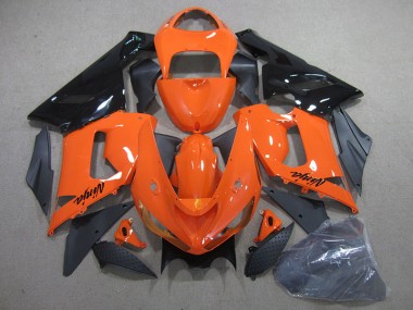 Naranja Negro Ninja ABS Carenado Motocicleta Kawasaki ZX6R 05-06