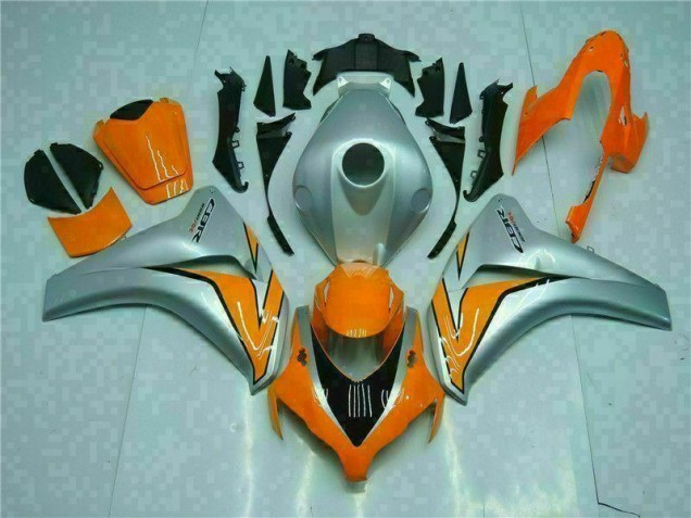 Naranja Plata Kit Completo Carenado Moto Honda CBR 1000 RR 08-11 Naranja Plata Kit Completo Carenado Moto Honda CBR 1000 RR 08-11