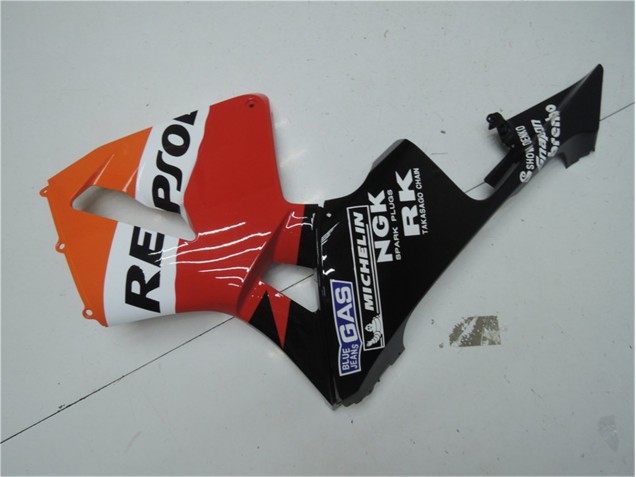Naranja Rojo Negro Repsol Carenado Moto Honda CBR 600 RR 03-04