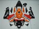 Naranja Rojo Negro Repsol Carenado Moto Honda CBR 600 RR 03-04