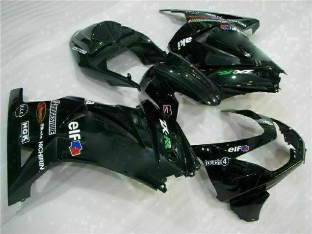 Negro ABS Moto Plástico Kawasaki EX250 08-12 Negro ABS Moto Plástico Kawasaki EX250 08-12