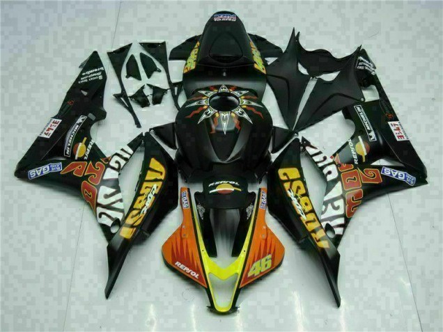 Negro Amarillo Repsol 46 Carenado Moto Honda CBR 600 RR 07-08 Negro Amarillo Repsol 46 Carenado Moto Honda CBR 600 RR 07-08