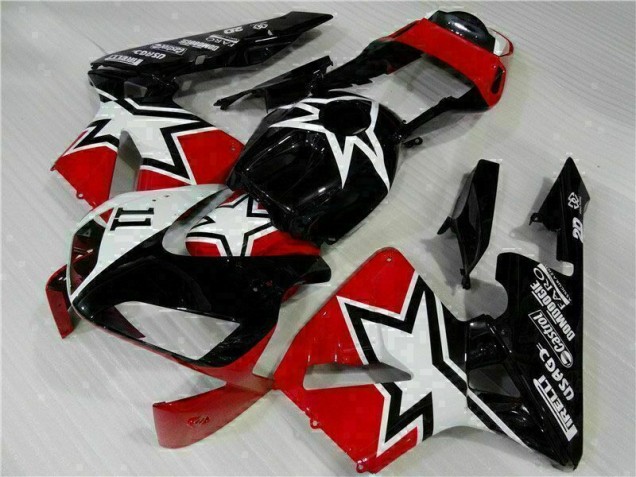 Negro Blanco 11 Carenado Moto Honda CBR 600 RR 03-04 Negro Blanco 11 Carenado Moto Honda CBR 600 RR 03-04