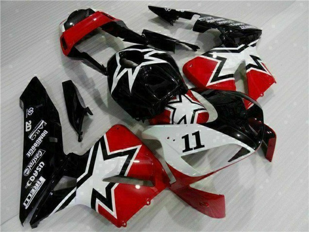 Negro Blanco 11 Carenado Moto Honda CBR 600 RR 03-04 Negro Blanco 11 Carenado Moto Honda CBR 600 RR 03-04