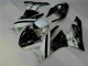 Negro Blanco 3M Touch4 Inyección Kit Carenado Moto Kawasaki ZX6R 09-12 Negro Blanco 3M Touch4 Inyección Kit Carenado Moto Kawasaki ZX6R 09-12