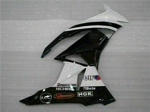 Negro Blanco 3M Touch4 Inyección Kits Carenado Moto Kawasaki ZX6R 09-12 Negro Blanco 3M Touch4 Inyección Kits Carenado Moto Kawasaki ZX6R 09-12