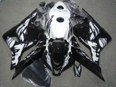 Negro Blanco ABS Moto Plástico Honda CBR 600 RR 09-12