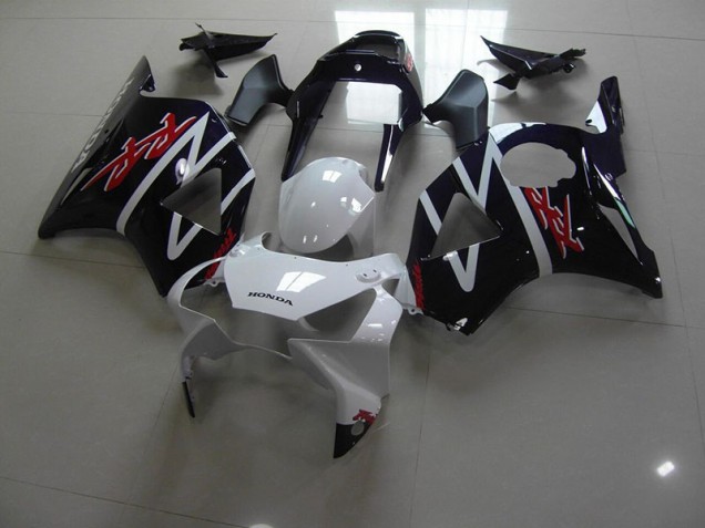 Negro Blanco Carenado Moto Honda CBR 900 RR 954 02-03 Negro Blanco Carenado Moto Honda CBR 900 RR 954 02-03