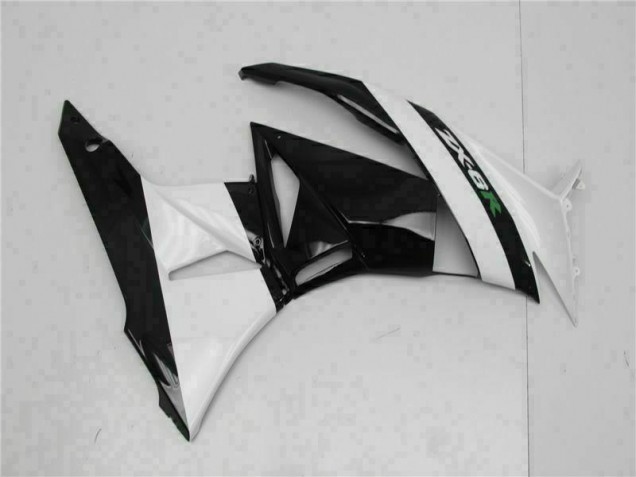 Negro Blanco Carenado Moto Kawasaki ZX6R 09-12 Negro Blanco Carenado Moto Kawasaki ZX6R 09-12