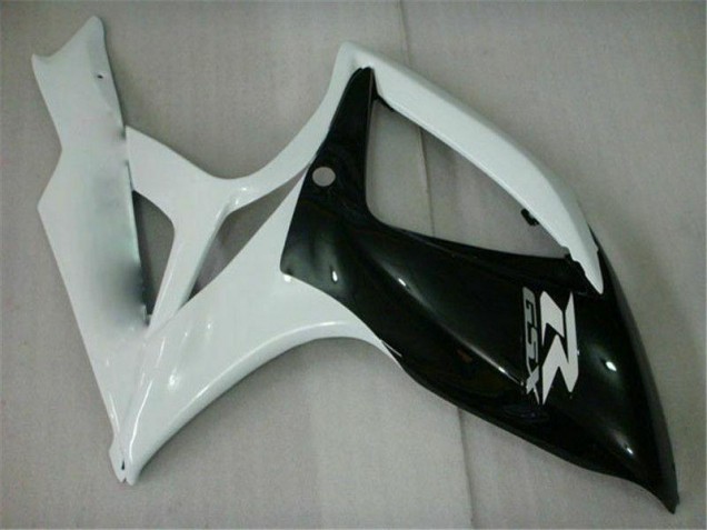 Negro Blanco Carenado Moto Suzuki GSXR 600 / 750 K6 06-07