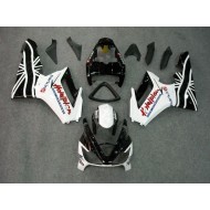 Negro Blanco Carenado Moto Triumph Daytona 675 Triple 06-08