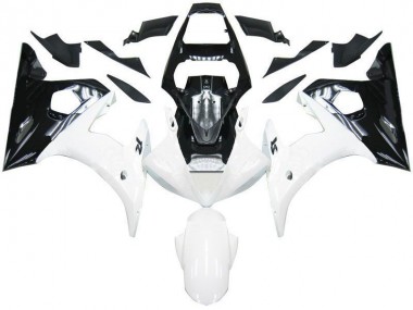 Negro Blanco Carenado Moto Yamaha R6 03-05