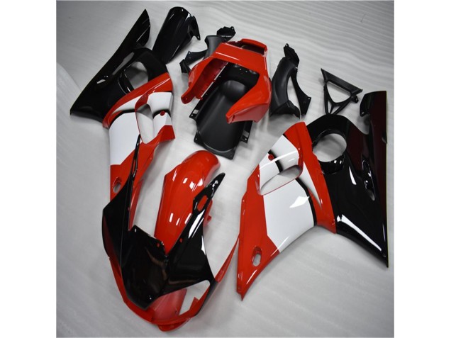 Negro Blanco Carenado Moto Yamaha R6 98-02 Negro Blanco Carenado Moto Yamaha R6 98-02