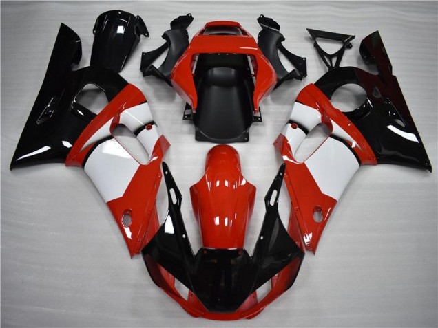 Negro Blanco Carenado Moto Yamaha R6 98-02 Negro Blanco Carenado Moto Yamaha R6 98-02