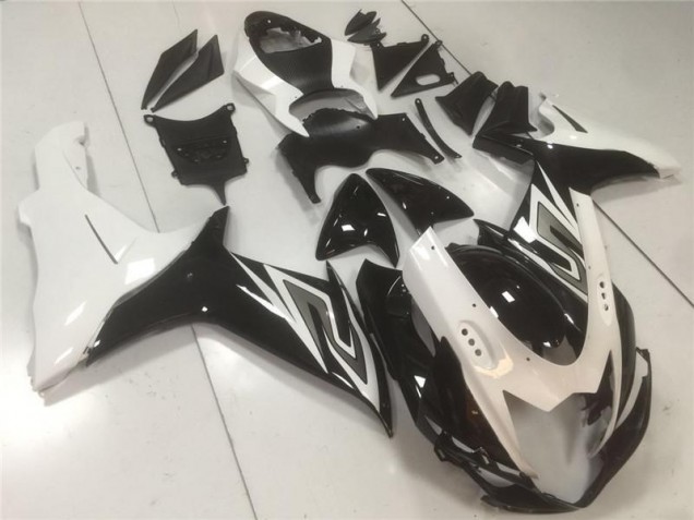 Negro Blanco Carenado & Plástico Moto Suzuki GSXR 600 / 750 K11 11-21 Negro Blanco Carenado & Plástico Moto Suzuki GSXR 600 / 750 K11 11-21
