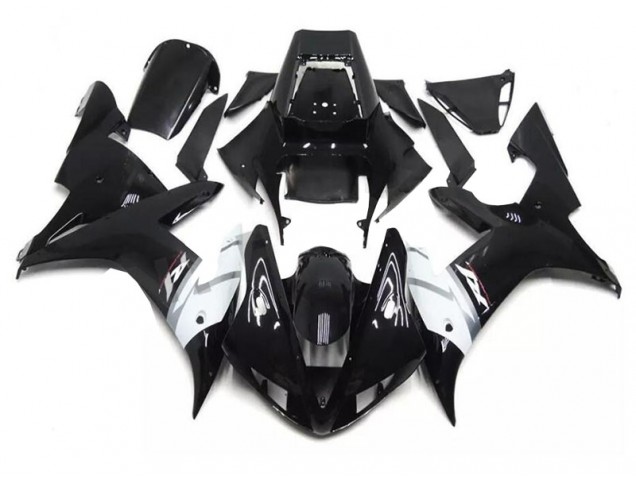 Negro Blanco Carenados Moto Yamaha R1 02-03 Negro Blanco Carenados Moto Yamaha R1 02-03