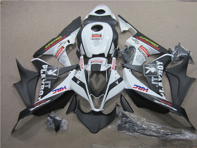 Negro Blanco HRC Carenado Moto Honda CBR 600 RR 07-08 Negro Blanco HRC Carenado Moto Honda CBR 600 RR 07-08