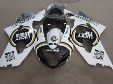 Negro Blanco Lucky Strike Motul Carenado Moto Suzuki GSXR 600 K4 04-05