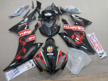 Negro Blanco Motul Carenado Moto Yamaha R6 08-16
