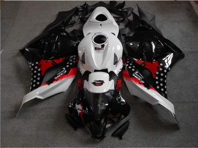 Negro Blanco Rojo Carenado Moto Honda CBR 600 RR 09-12 Negro Blanco Rojo Carenado Moto Honda CBR 600 RR 09-12
