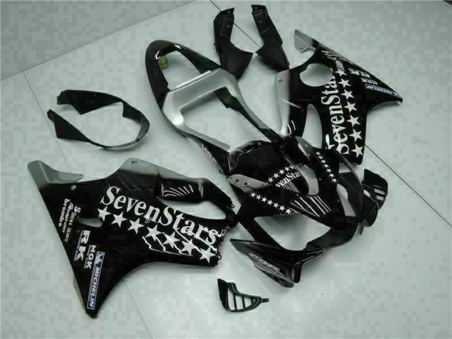 Negro Blanco SevenStarss Carenado Moto Honda CBR 600 F4i 01-03 Negro Blanco SevenStarss Carenado Moto Honda CBR 600 F4i 01-03