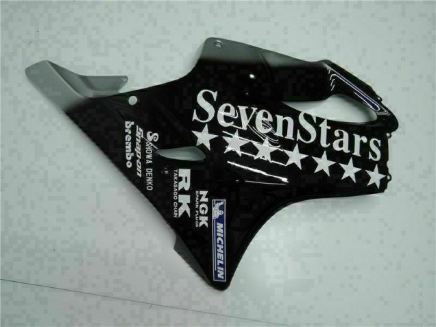 Negro Blanco SevenStarss Carenado Moto Honda CBR 600 F4i 01-03 Negro Blanco SevenStarss Carenado Moto Honda CBR 600 F4i 01-03