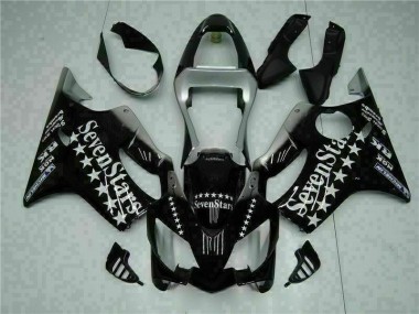 Negro Blanco SevenStarss Carenado Moto Honda CBR 600 F4i 01-03