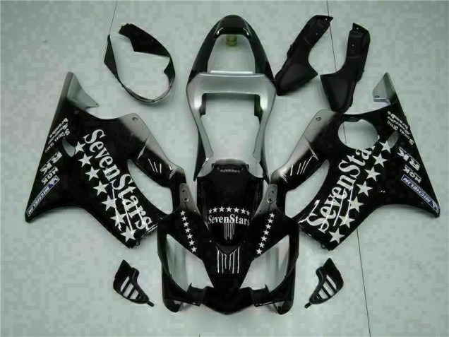 Negro Blanco SevenStarss Carenado Moto Honda CBR 600 F4i 01-03 Negro Blanco SevenStarss Carenado Moto Honda CBR 600 F4i 01-03