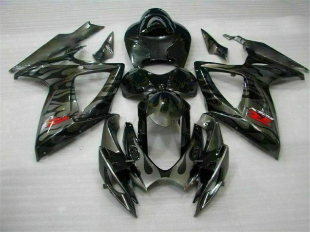 Negro Carenado Moto & Plástico Suzuki GSXR 600 / 750 K6 06-07 Negro Carenado Moto & Plástico Suzuki GSXR 600 / 750 K6 06-07