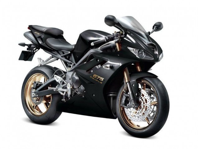 Negro Carenado Moto Triumph Daytona 675 Triple 06-08 Negro Carenado Moto Triumph Daytona 675 Triple 06-08