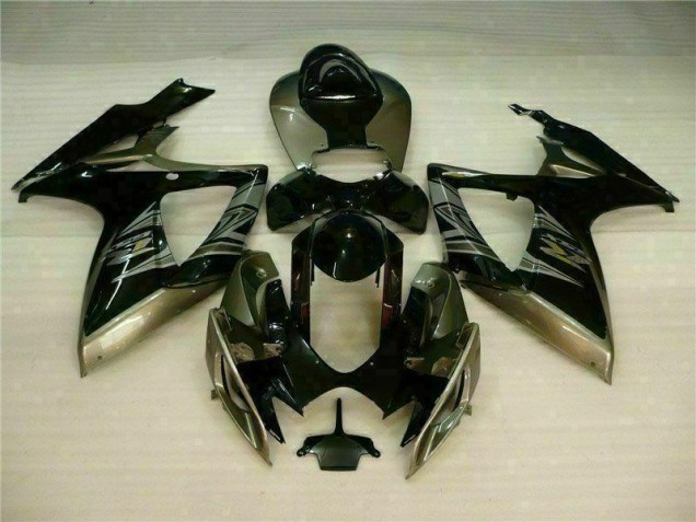 Negro Gris Kit Carenado Moto Suzuki GSXR 600 / 750 K6 06-07