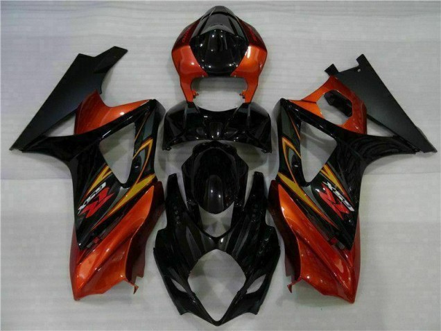 Negro Kit ABS Carenado Motocicleta Suzuki GSXR 1000 K7 07-08 Negro Kit ABS Carenado Motocicleta Suzuki GSXR 1000 K7 07-08