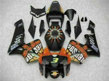 Negro Kit Completo Carenado Moto Honda CBR 600 RR 05-06