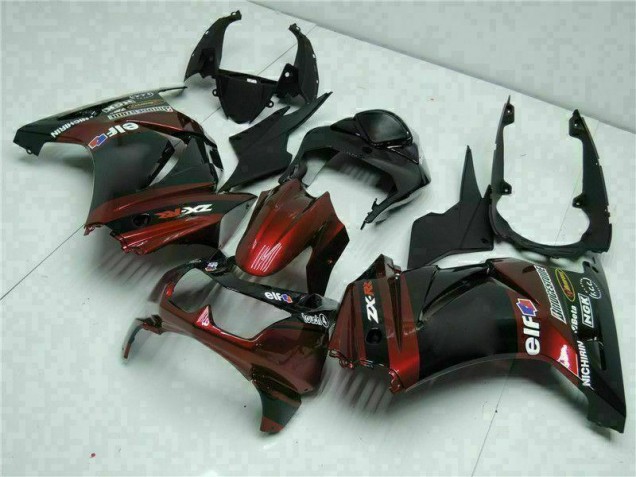 Negro Kits ABS Carenado Motocicleta Kawasaki EX250 08-12 Negro Kits ABS Carenado Motocicleta Kawasaki EX250 08-12