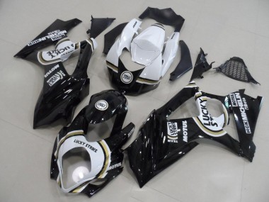 Negro Lucky Strike Carenado Moto Suzuki GSXR 1000 K7 07-08