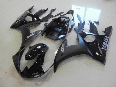 Negro Mate Brillante Negro Carenado Moto Yamaha R6 03-05