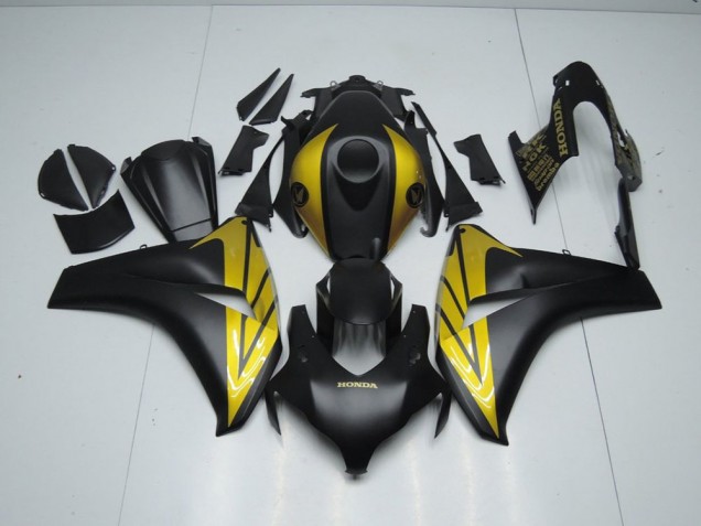 Negro Mate & Oro Carenado Moto Honda CBR 1000 RR 08-11 Negro Mate & Oro Carenado Moto Honda CBR 1000 RR 08-11