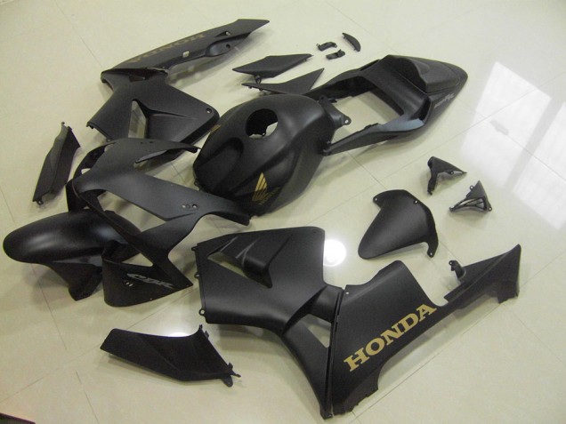 Negro Mate Oro Carenado Moto Honda CBR 600 RR 03-04 Negro Mate Oro Carenado Moto Honda CBR 600 RR 03-04