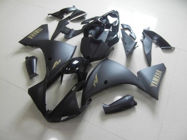 Negro Mate Oro Pegatinas Carenado Moto Yamaha R1 09-11